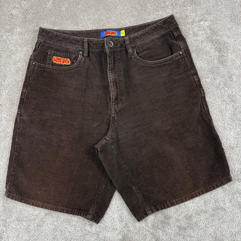 Empyre Brown Corduroy Baggy Shorts Skate Y2K Size 32 Zumiez Relax